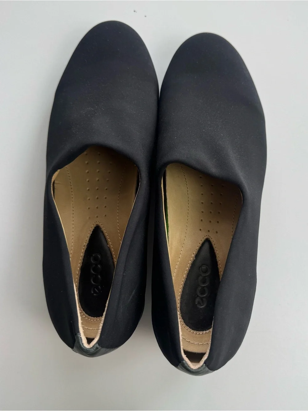 ECCO Womens Abelone Stretch Wedge Loafer Comfort Shoes Size EU 38 US 7-7.5 Black